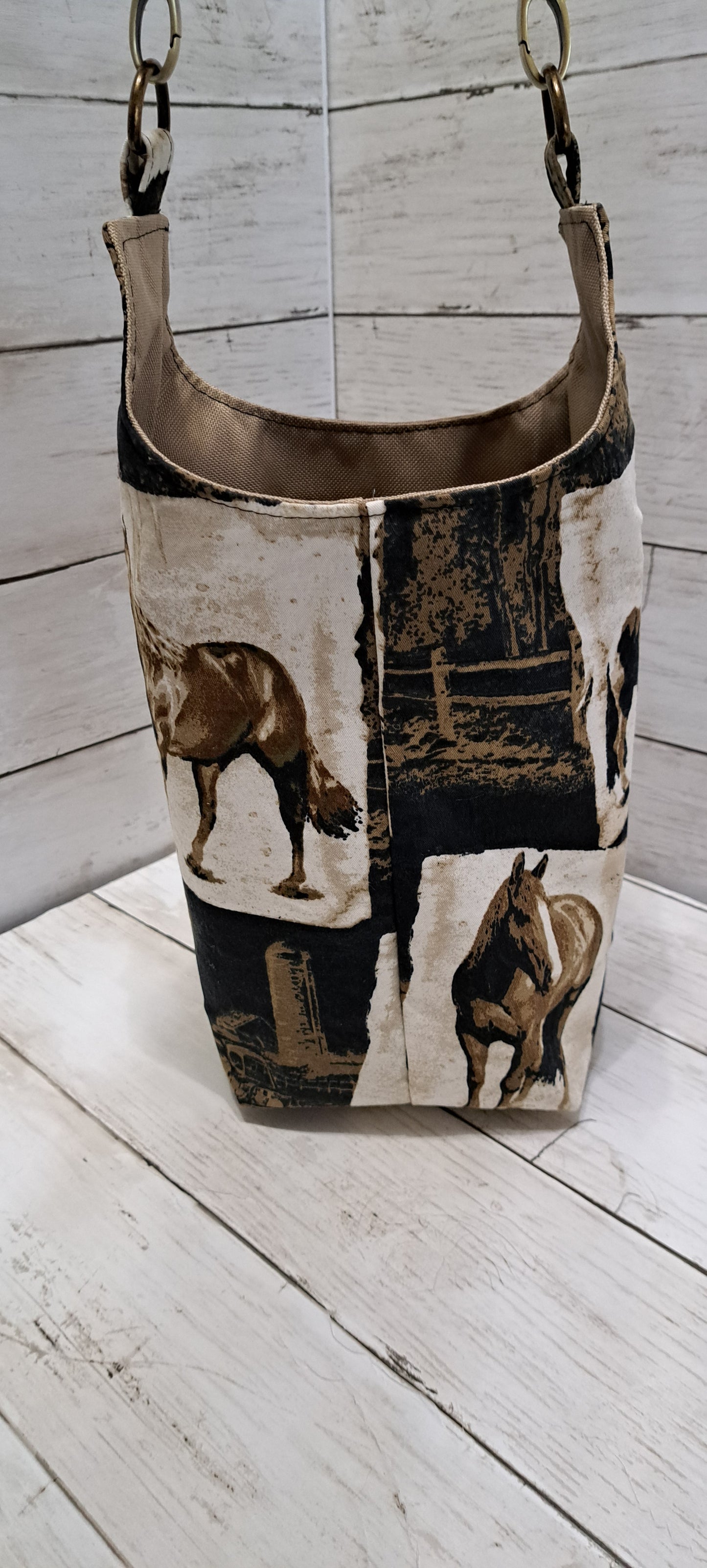 Horse Print water bottle bag