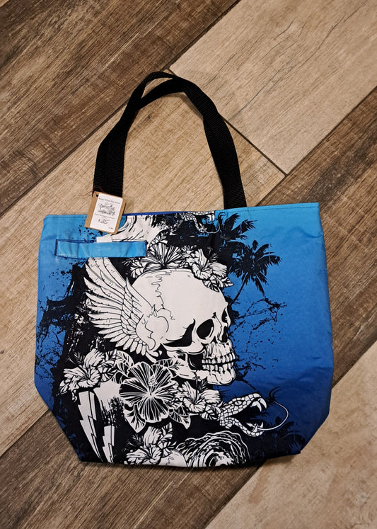 Tote- Blue Skull