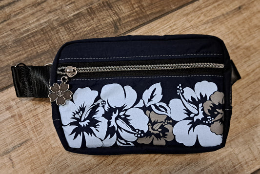 Rayna  SM Cross Body Blue Flower 1