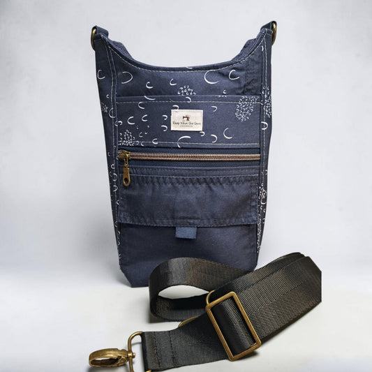 Water Bottle Bag Blue with White Sea Turtles