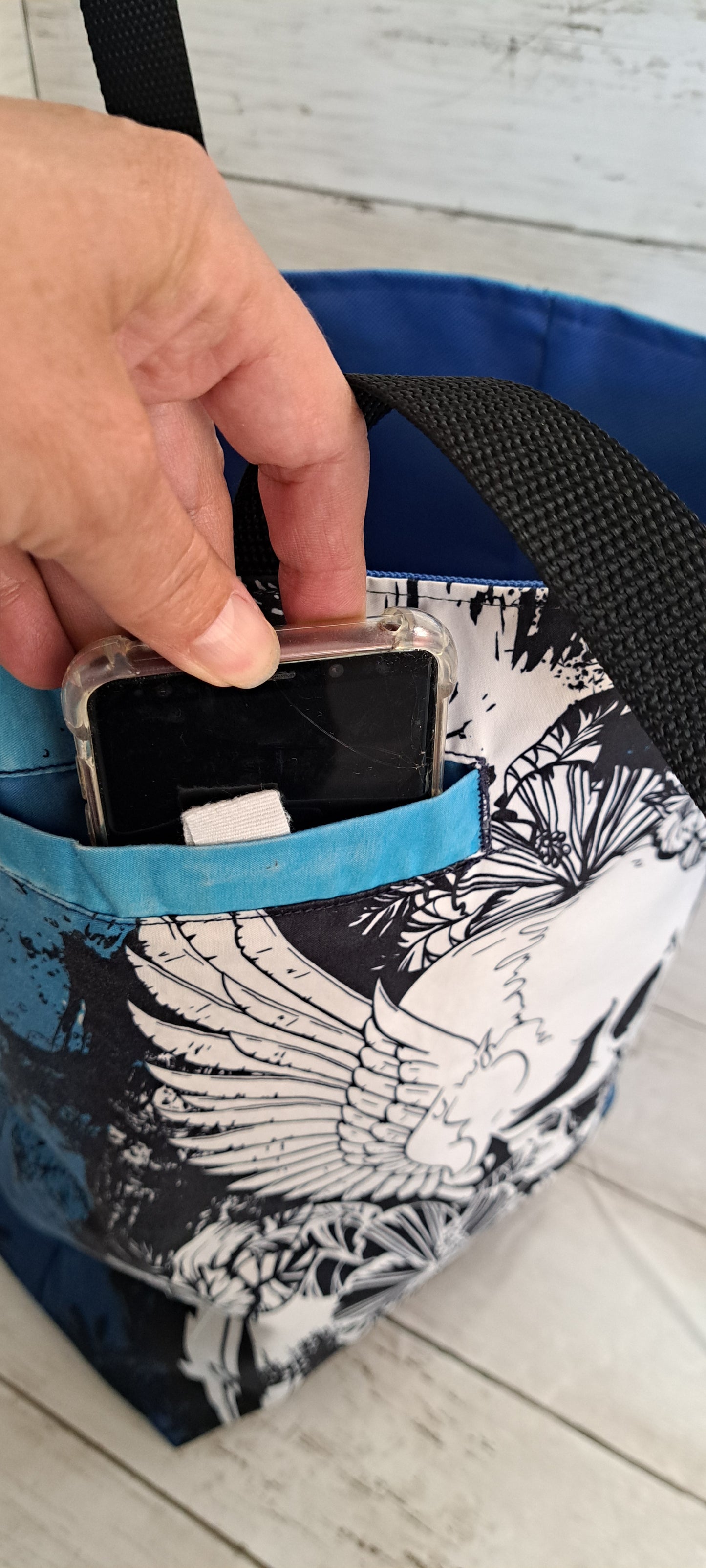 Tote- Blue Skull