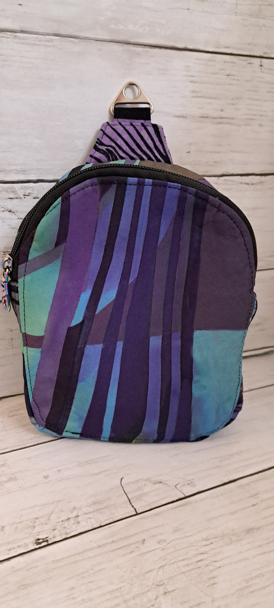 Purple & Green small crossbody bag