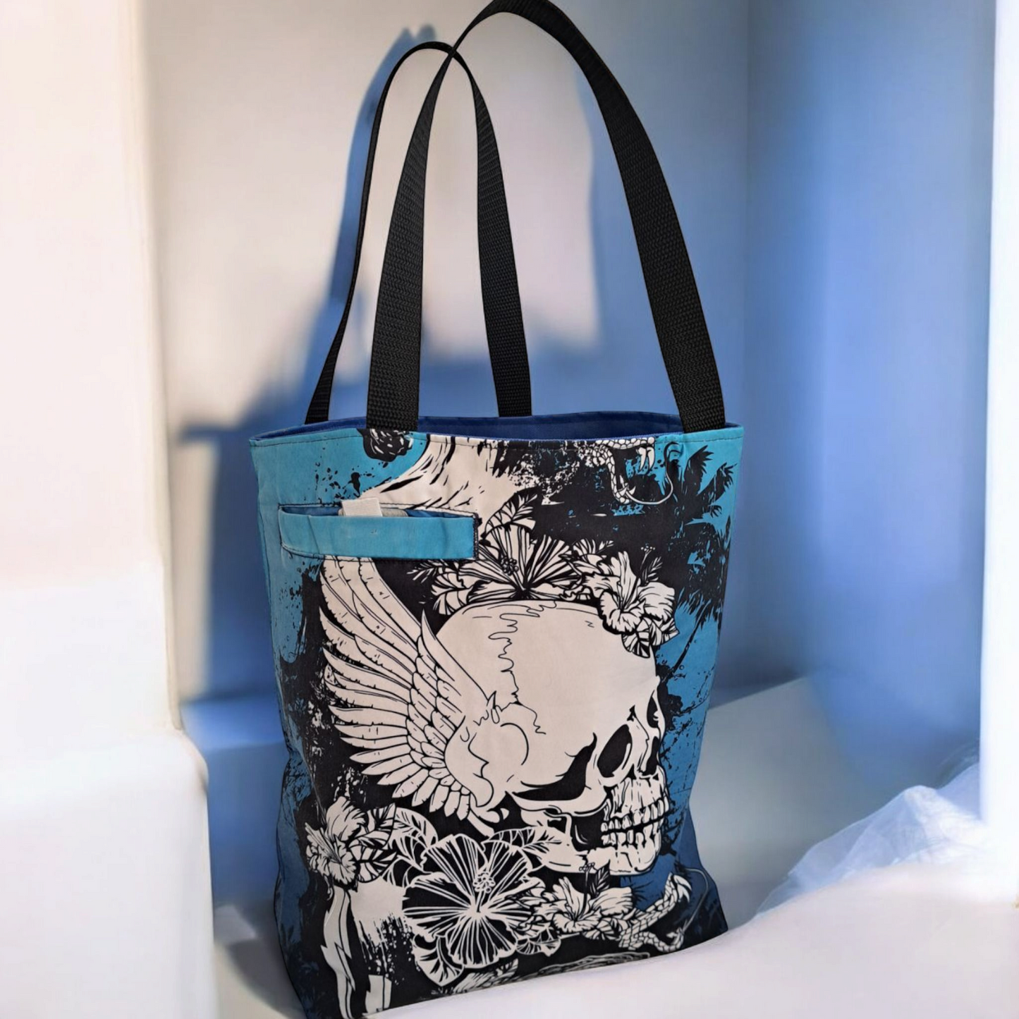Tote- Blue Skull